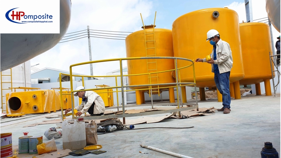  BỒN SẮT THÉP DÙNG CHO XỬ LÝ NƯƠC THẢI