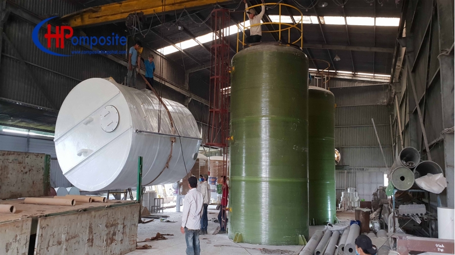BỒN FRP CHUA HÓA CHẤT HCL
