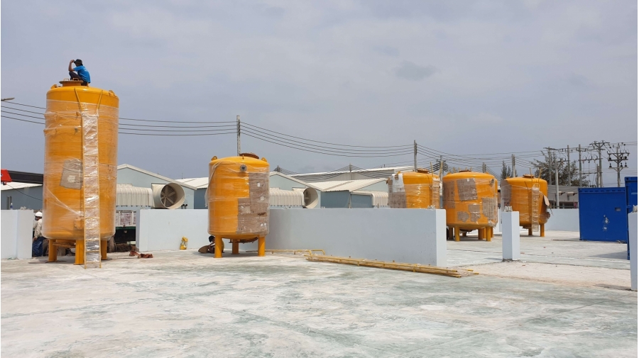 BỒN SẮT ÁP LỰC PHỦ VÀNG