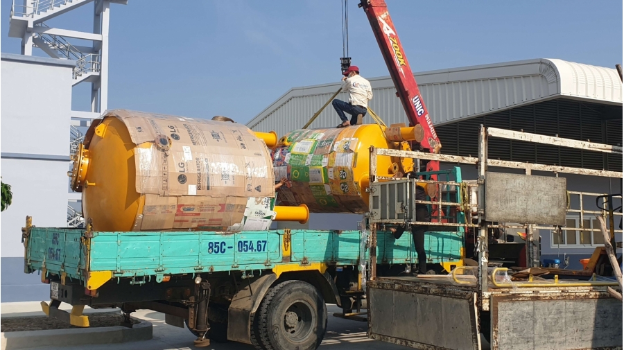 BỒN SẮT ÁP LỰC PHỦ VÀNG