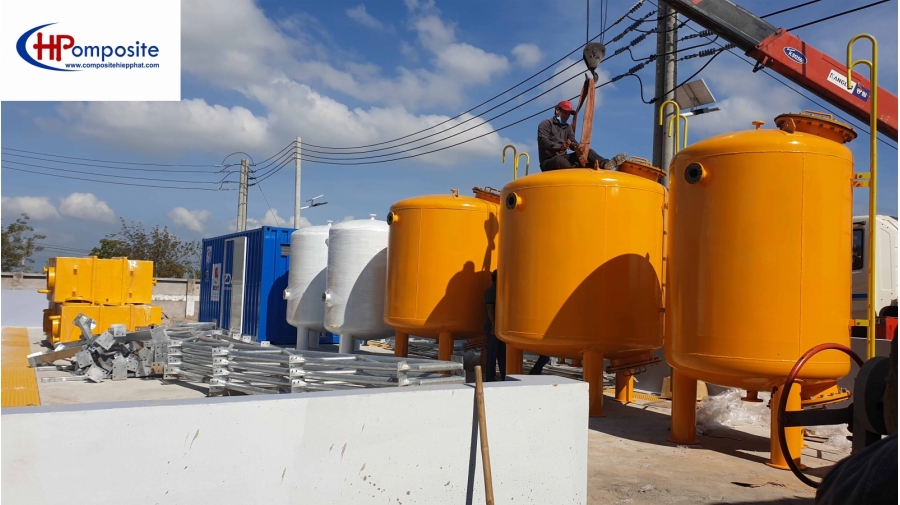  BỒN SẮT THÉP DÙNG CHO XỬ LÝ NƯƠC THẢI