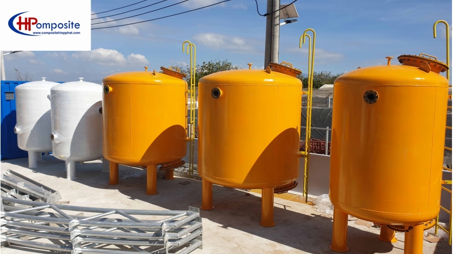  BỒN SẮT THÉP DÙNG CHO XỬ LÝ NƯƠC THẢI