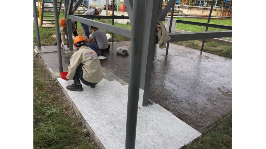 Phủ FRP cho nền bê tông